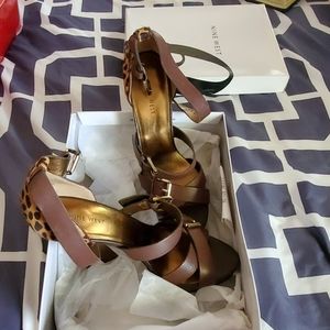 Nine West animal print sandal
